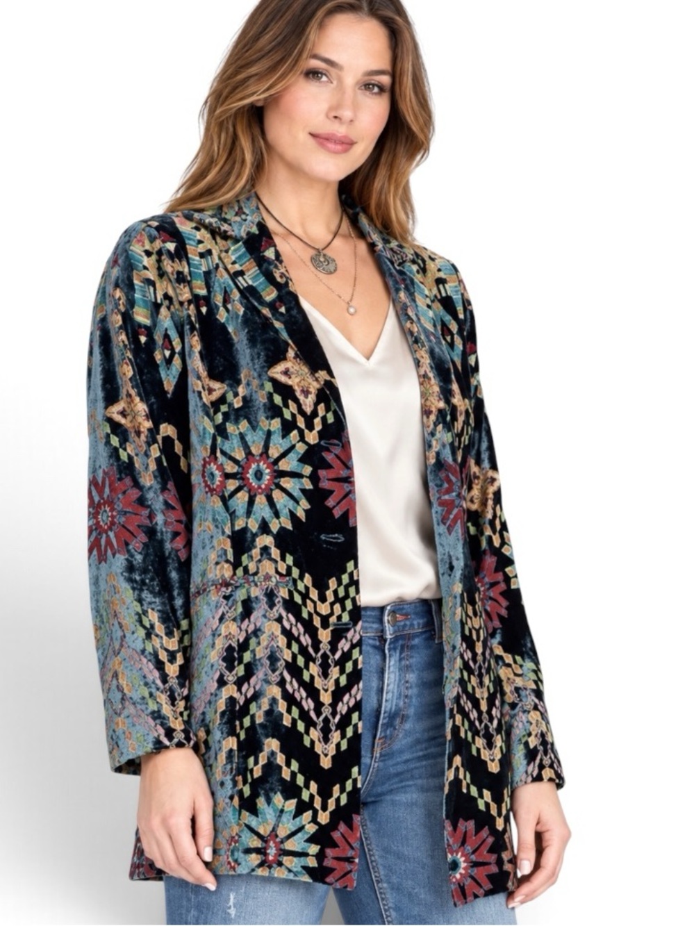 Johnny Was velvet Alika velvet blazer/jacket NWT